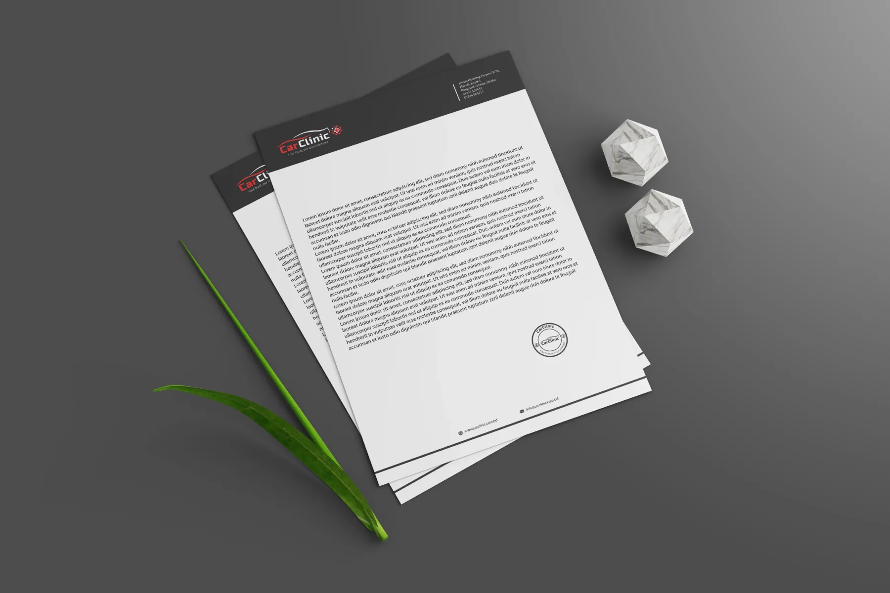 CarClinic Stationery Design, image 5 of 6